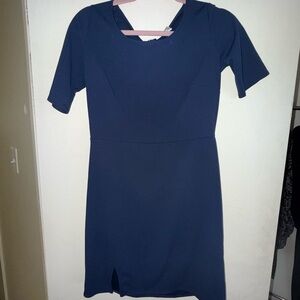 Chic Navy Blue Mini Dress